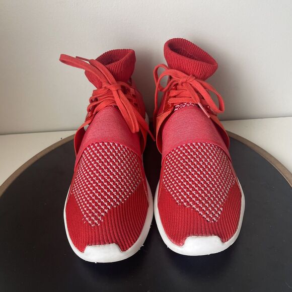 Y-3 YOHJI YAMAMOTO Qasa Elle Lace Knit Sock Red Trainers US 9 Sneakers - Picture 3 of 11